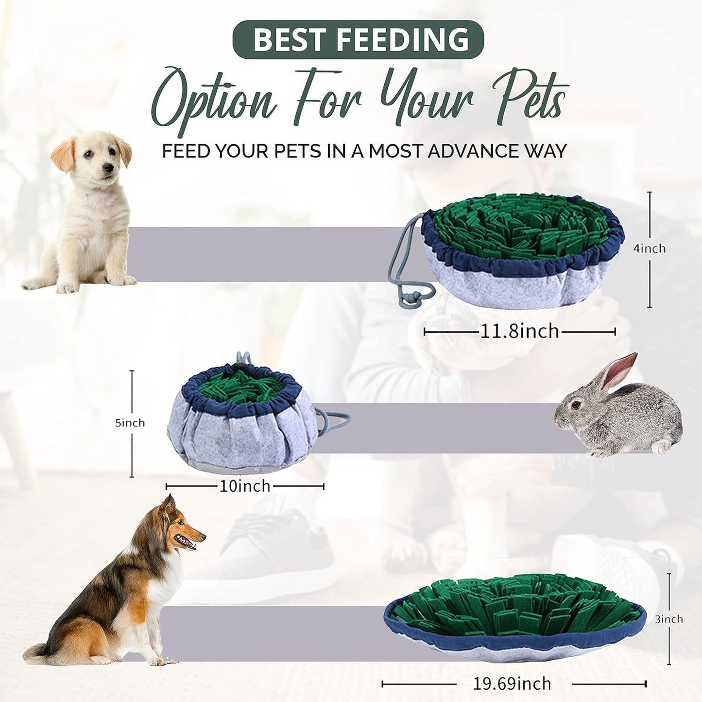 Adjustable Snuffle Mat For Dogs Large Breed Puzzle Toys Small Dog Enrichment Toys For Large Dogs Slow Eating Stress Relief Dog Toy For Feeding Dog Mental Stimulation Toys