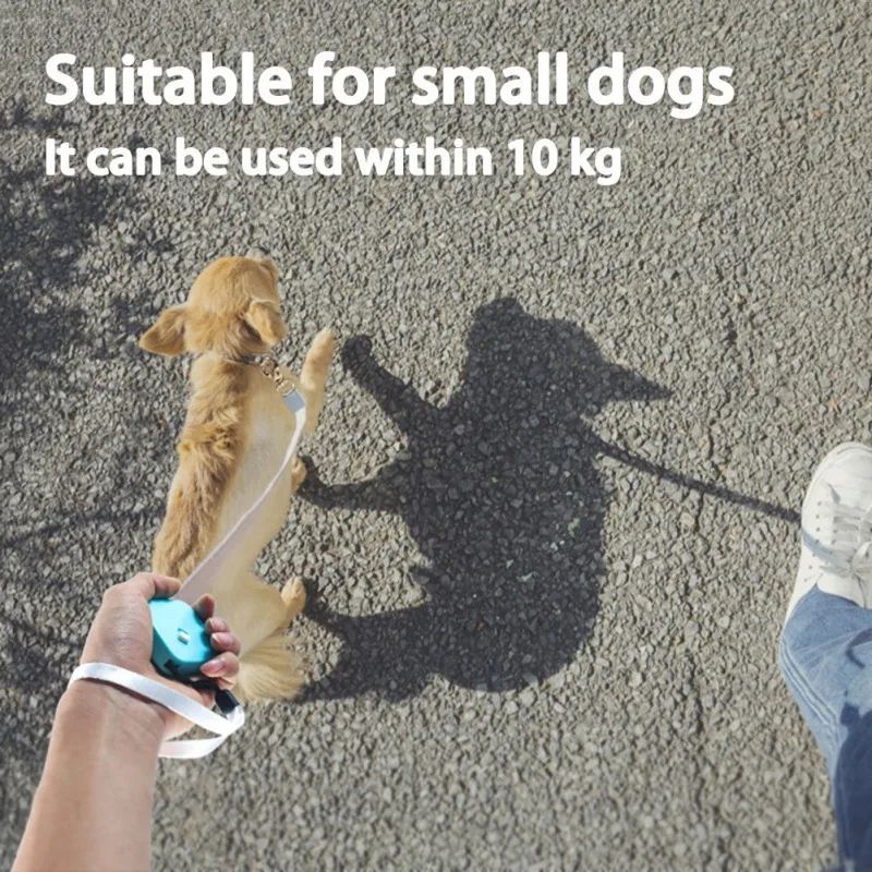 Outdoor Pet Automatic Retractable Mini Dog Leash Belt Puppy Walking Nylon Traction Walking Rope Flat Rope Pet Supplies